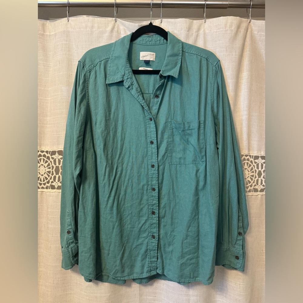 Universal Thread Button-Up Linen Shirt
